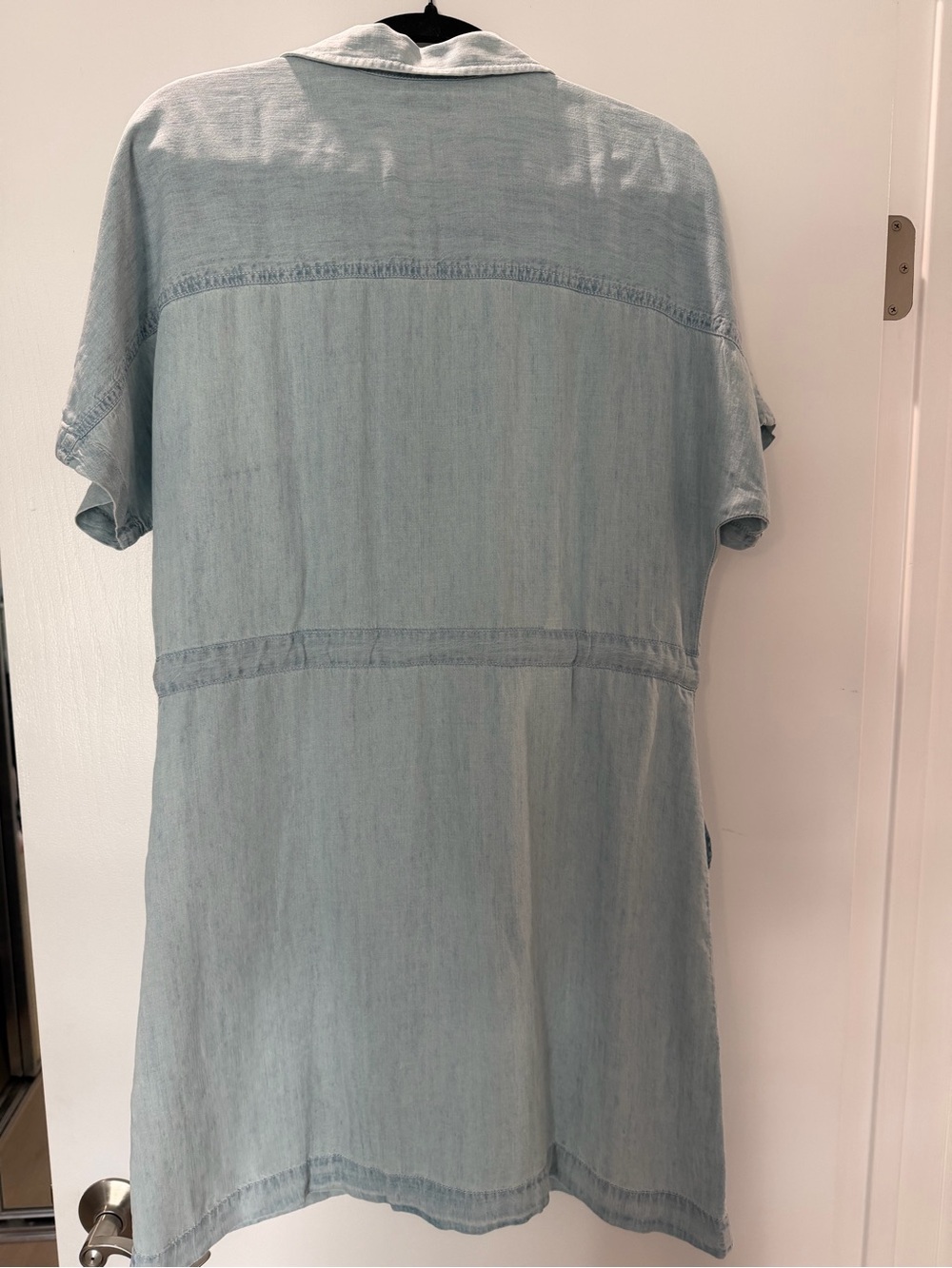 Faherty Light Blue Denim Shirt Dress - Picture 6 of 7